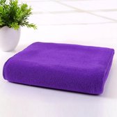 Handdoek microfiber voor sport of op reis! Supersnel drogend materiaal. (X-Large 140x70cm) kleur paars