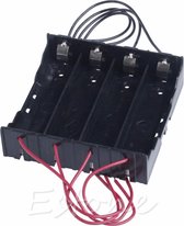 1 batterijhouder voor 4 batterijen 18650 Li-ion