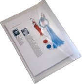 EXXO-HFP # 90461 - Dossier de documents A5 - Modèle paysage - Fermeture velcro - Incolore - 10 pièces (1 paquet de 10 pièces)