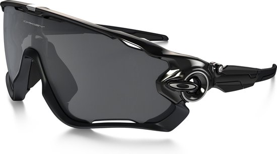 Oakley Jawbreaker Sportbril Polished Black Black Iridium bol