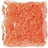 Decoratie paasgras oranje 45 gram - Paasdecoratie