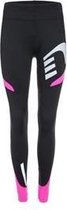 Hardloopbroek Newline - W.Visio wintertight - Dames - Zwart/Roze - Maat XS (valt klein)