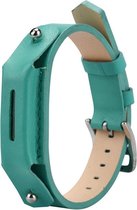 Lederen armbandje voor de Fitbit Flex 2 met gespsluiting  - Turquoise / Mint