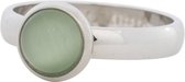 iXXXi JEWELRY - Vulring - Cat eye green - Zilverkleurig - 2mm - Maat 17