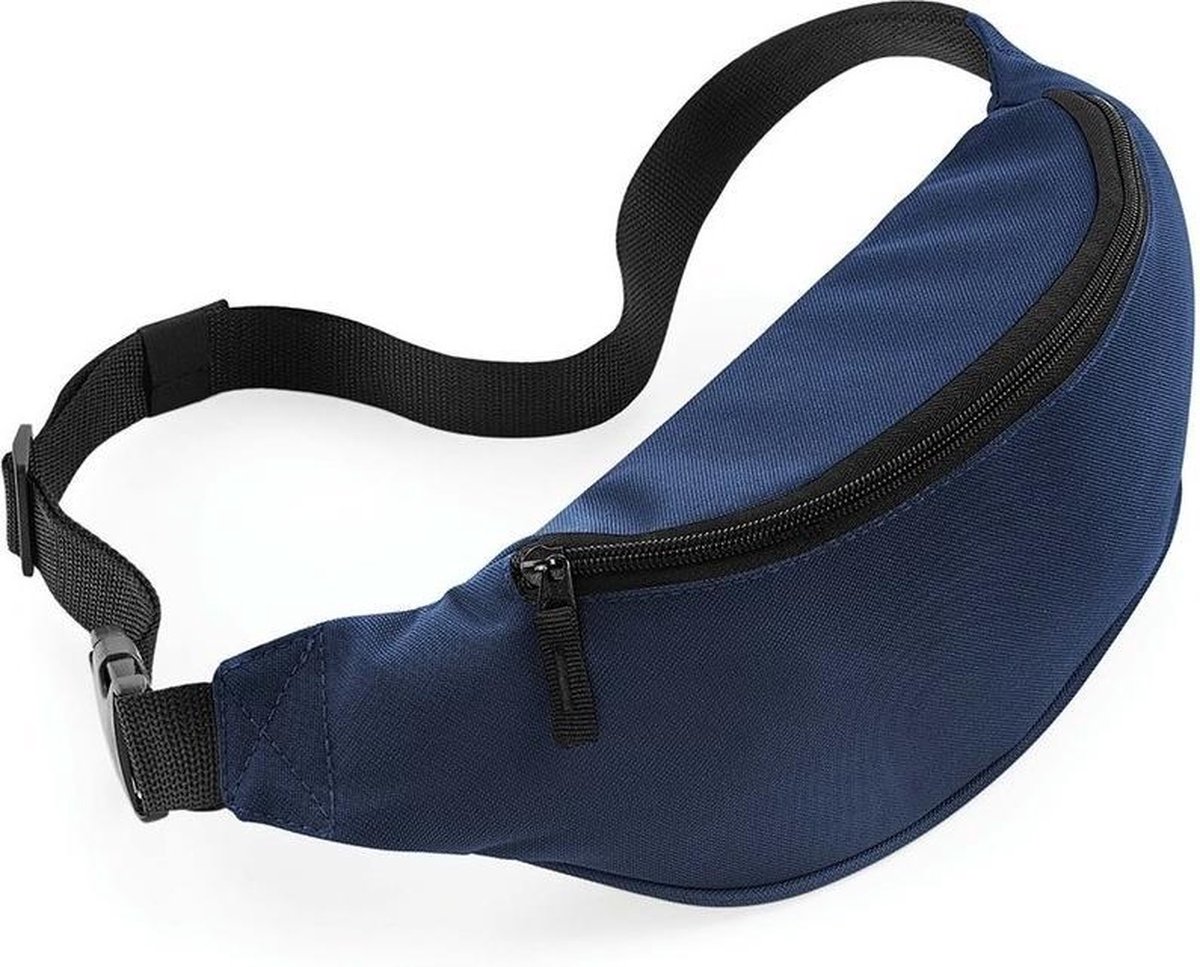 Heuptasje/fanny pack navy blauw 38 x 14 x 8 cm festival musthave