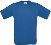 B&C Exact 150 Heren T-shirt Royal Blue Maat XS (onbedrukt - 5 stuks)
