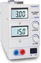 PeakTech® 6080 A: Digitale laboratoriumvoeding met hoge precisie, 0 - 15 V / 0 - 3 A DC