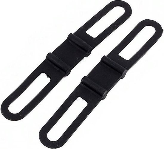 rubberen bike / tie strap / wrap (2-Pack) Zwart | bol.com