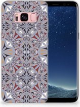 TPU-siliconen-siliconen Hoesje Samsung S8 Design Flower Tiles