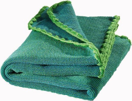 Disana wollen deken groen/blauw | bol.com