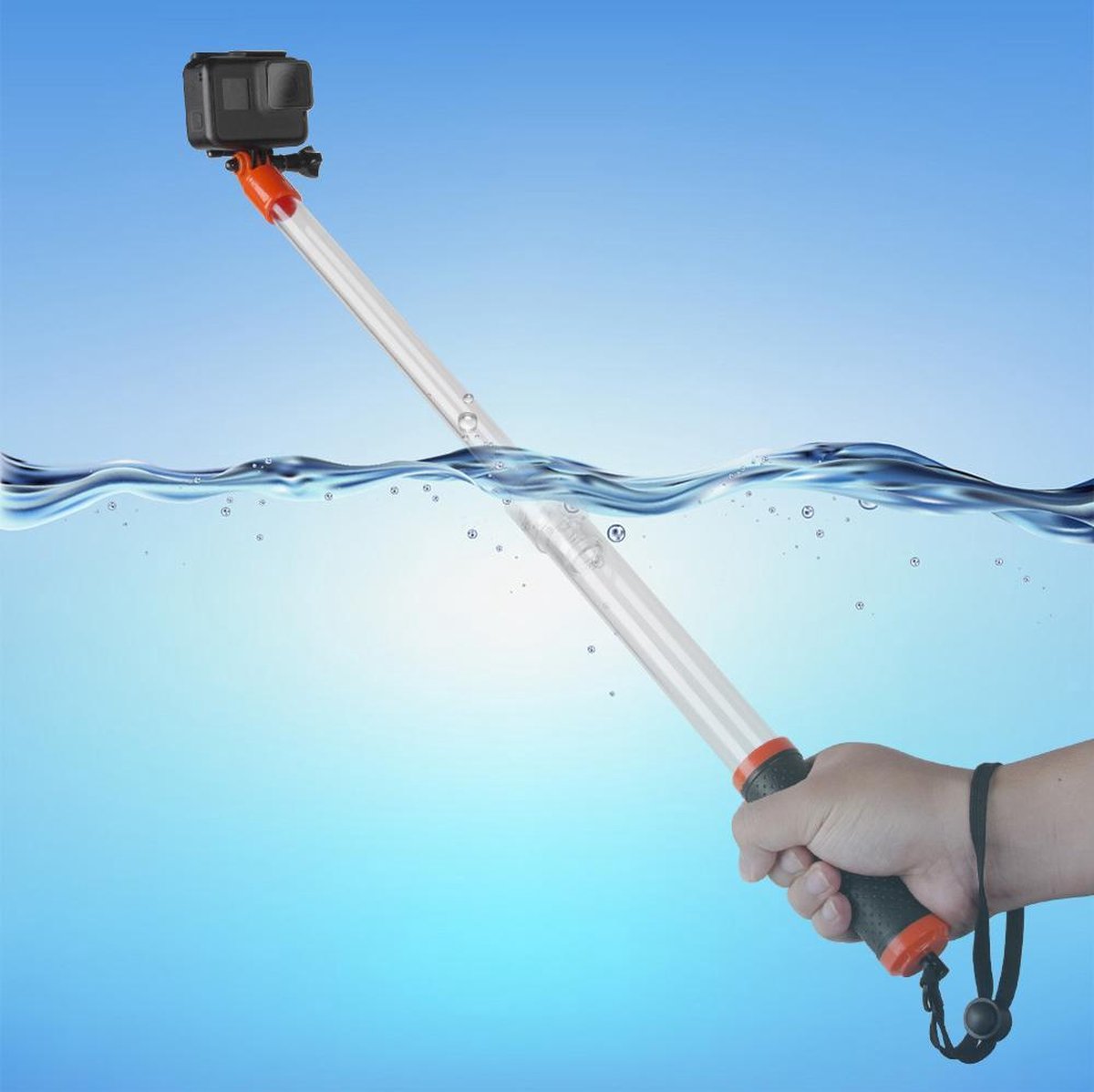 PRO SERIES Waterproof Floating Selfie Stick Monopod voor GoPro / DJI OSMO &  ActionCam | bol.com