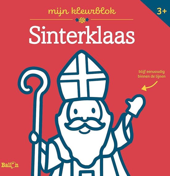 Afbeelding van het spel Sinterklaas - kleurblok junior (dikke lijnen)