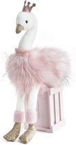 Dou Dou et compagnie  roze zwaan met glitters 45 cm  HO2772