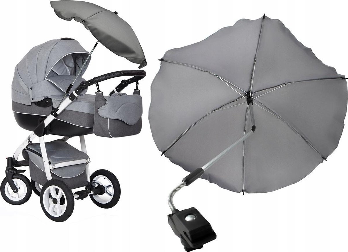 Iedereen Cyclopen slinger Universele Kinderwagen Parasol Paraplu - Baby Buggy UV Zonnescherm  Regenhoes -... | bol.com