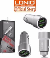LDNIO C302 Dual USB Auto lader 3.6A met 1 Meter Micro USB Kabel geschikt voor o.a Motorola C E E3 E4 E5 G3 G4 G5 G5S Play Plus