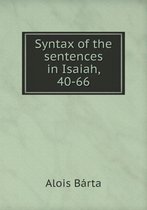 Syntax of the sentences in Isaiah, 40-66