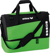 Sac de sport Erima Club 5 (grand) avec compartiment inférieur - Zwart / vert | Taille : L
