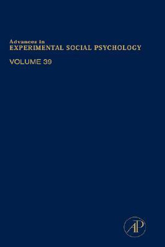 Advances in Experimental Social Psychology - cover