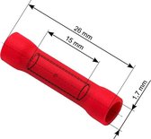 Doorverbinder Rood - Gat diameter 1.7 mm - 100 Stuks