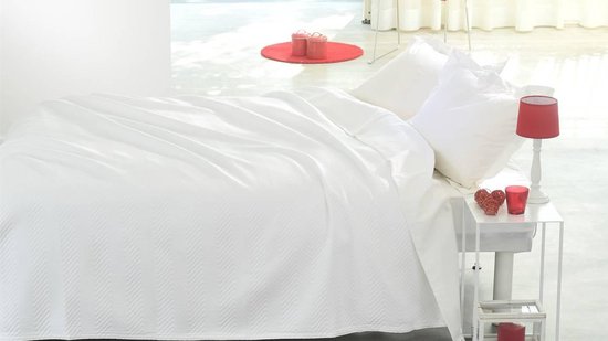 Snoozing Ocala - Couvre-lit - Double - 240x260 cm - Wit