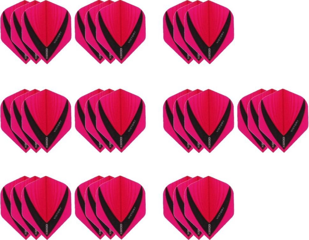 10 Sets (30 stuks) Stevige XS100 Vista - flights - Multipack - Roze