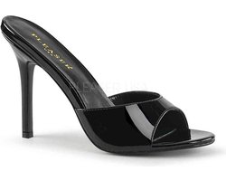 Pleaser - CLASSIQUE-01 Muiltjes met hak - US 10 - 40 Shoes - Zwart