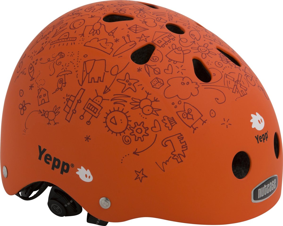 Wijde selectie Peregrination Wonder GMG Yepp Nutcase Helm Doodle S (52-56cm) oranje 070106 | bol.com