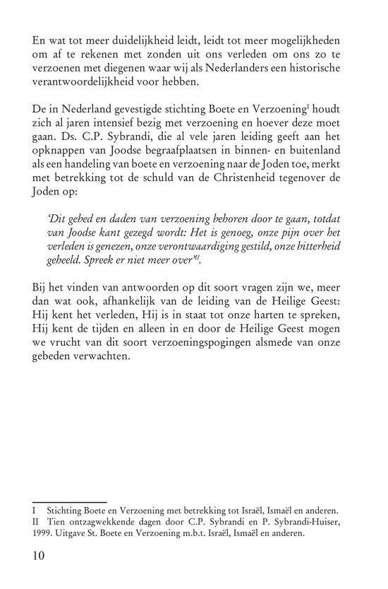 Pagina tekst over verzoening met verwijzingen naar Bijbelteksten en stichtingen.