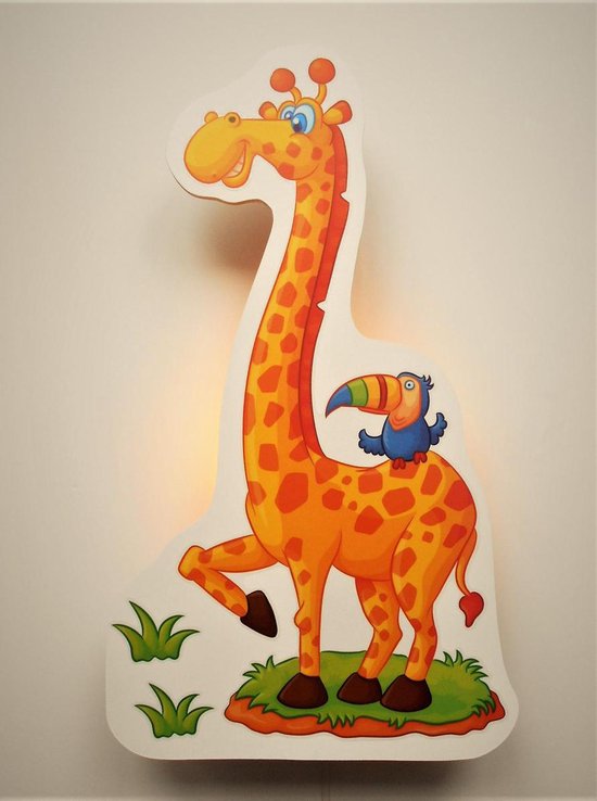 Funnylight kinder wand lamp giraffe jungle dieren wereld | bol.com