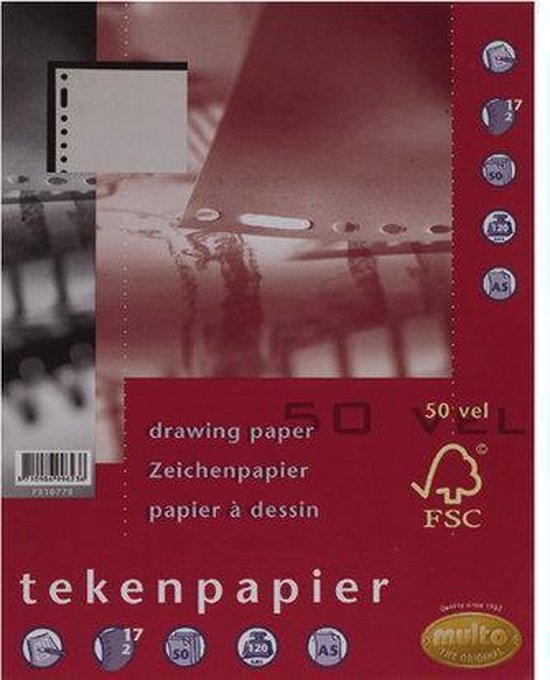bladerdeeg Zwembad Alice Tekenpapier Ringbandinterieur A5 17-Rings Multo | bol.com