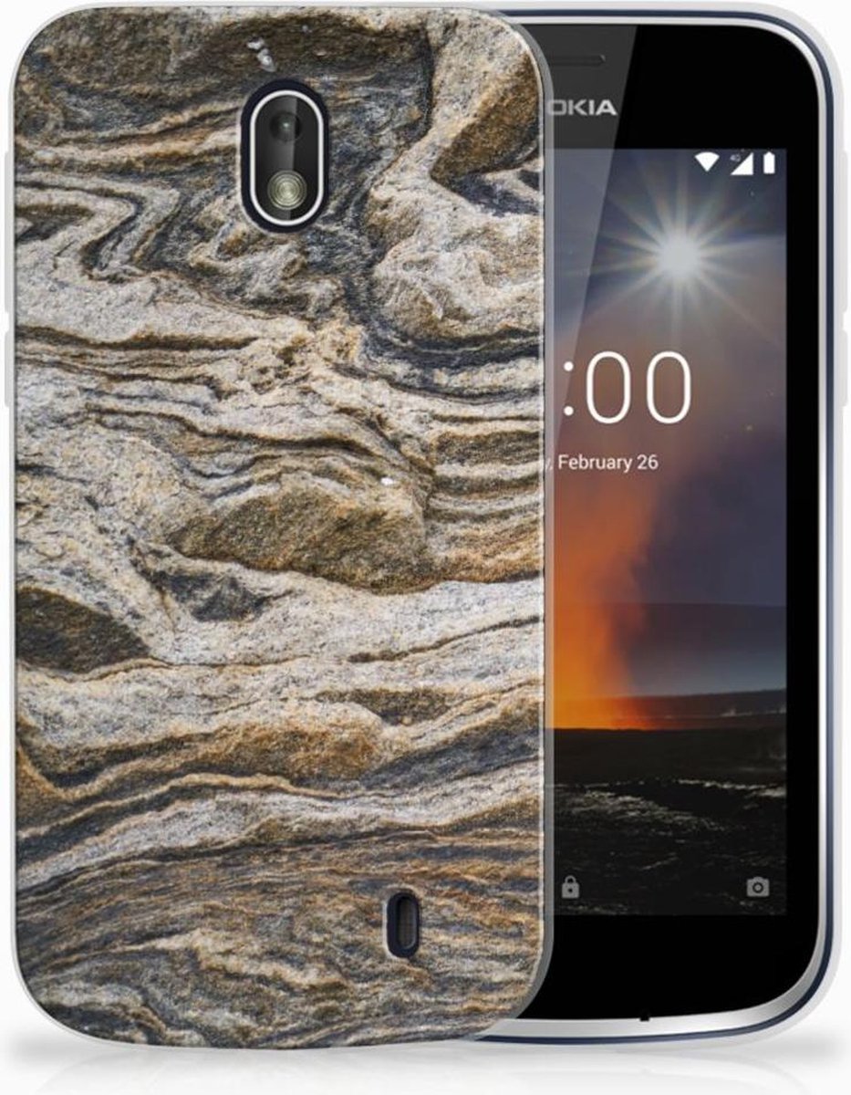 Nokia 1 TPU Siliconen Hoesje Steen
