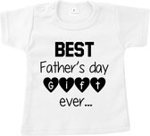 Shirtje Vaderdag kind | Babyshirt Best father's day gift | Vaderdag cadeau | Korte mouwen