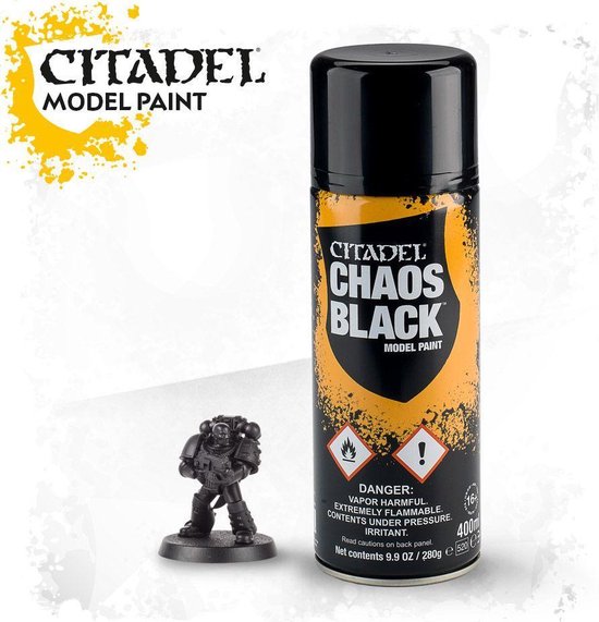 Afbeelding van het spel Citadel Paint - Chaos Black Spray
