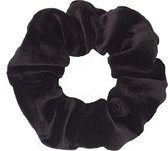 Velvet scrunchie zwart
