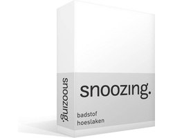 Snoozing - Badstof - Hoeslaken - Lits-jumeaux - 160x200 of 140x210/220 cm - Wit