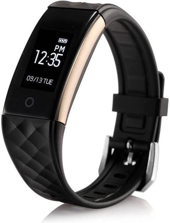 Sport horloge activity tracker bluetooth fitness armband zwart
