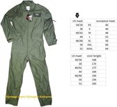 Gevechtspiloten overall / kostuum voor volwassenen - piloten verkleedpak XL
