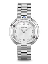 Bulova Rubaiyat 96P184 Horloge - Staal - Zilverkleurig - Ø 35 mm