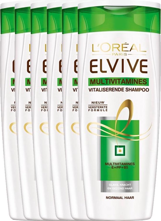 kleding stof afdrijven Samenwerken met L'Oréal Paris Elvive Multivitamines Shampoo - 6 x 250 ml -  Voordeelverpakking | bol.com