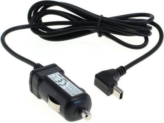 12-24V Autolader 1A/5V Mini-USB / Mini USB / MiniUSB / haakse stekker |  bol.com