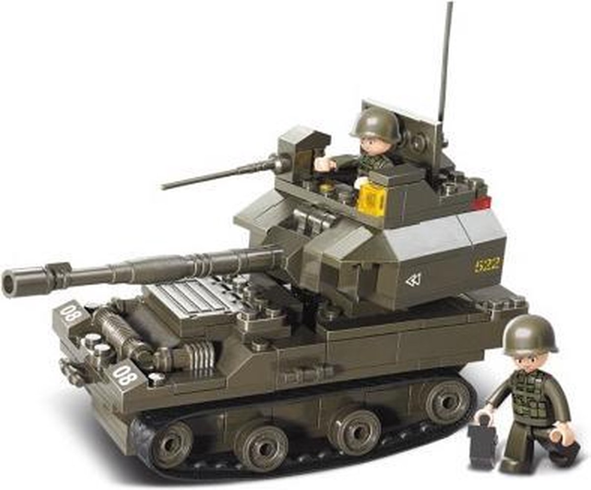 Sluban leger tank met 2 soldaatjes 28,5 cm | bol.com