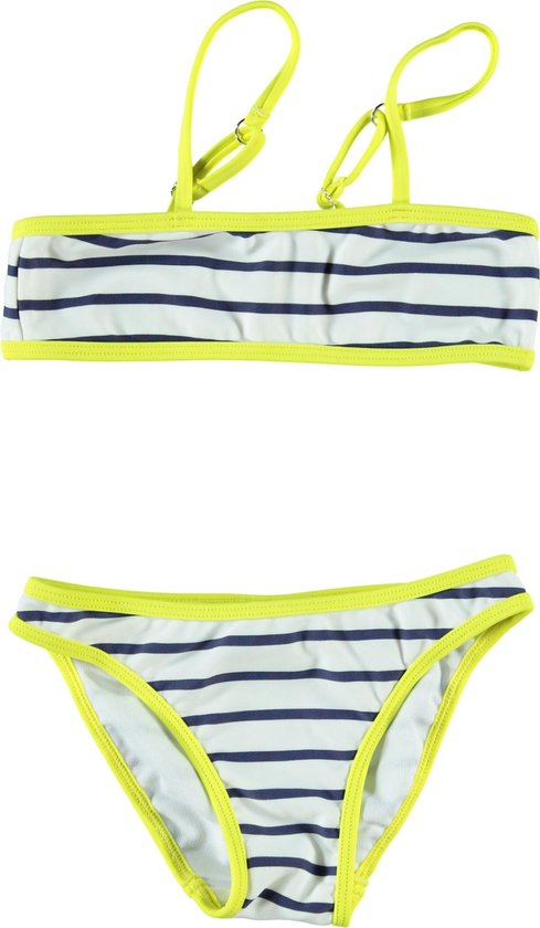 Claesen's Meisjes Bikini - Stripes Navy/Off White - Maat 92-98