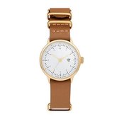 CHPO Harold Mini Gold brown horloge