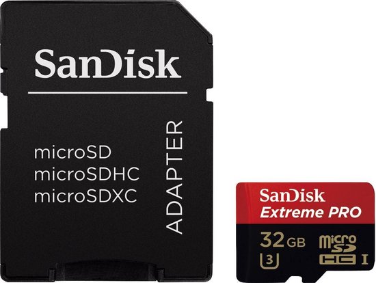Sandisk Extreme PRO Micro SD Card 32 Go + Adaptateur | bol