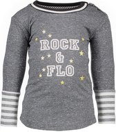 Like Flo Meisjes t-shirts & polos Like Flo Flo baby girls antra melee tee ROCK antraciet 74