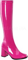 Pleaser Shoes -Vrouwen Go-Go Laarzen - Helder Roze Vrouw - roze - Maat 39-40 - Carnavalskleding - Verkleedkleding
