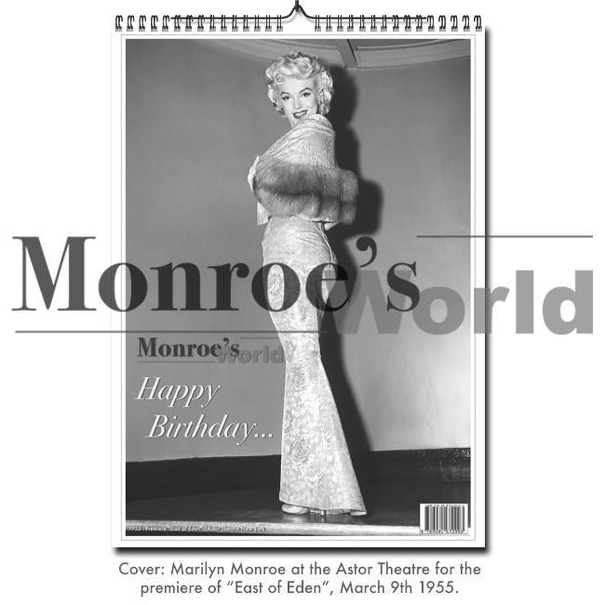 Monroe's World Marilyn Monroe Happy Birthday Verjaardagskalender