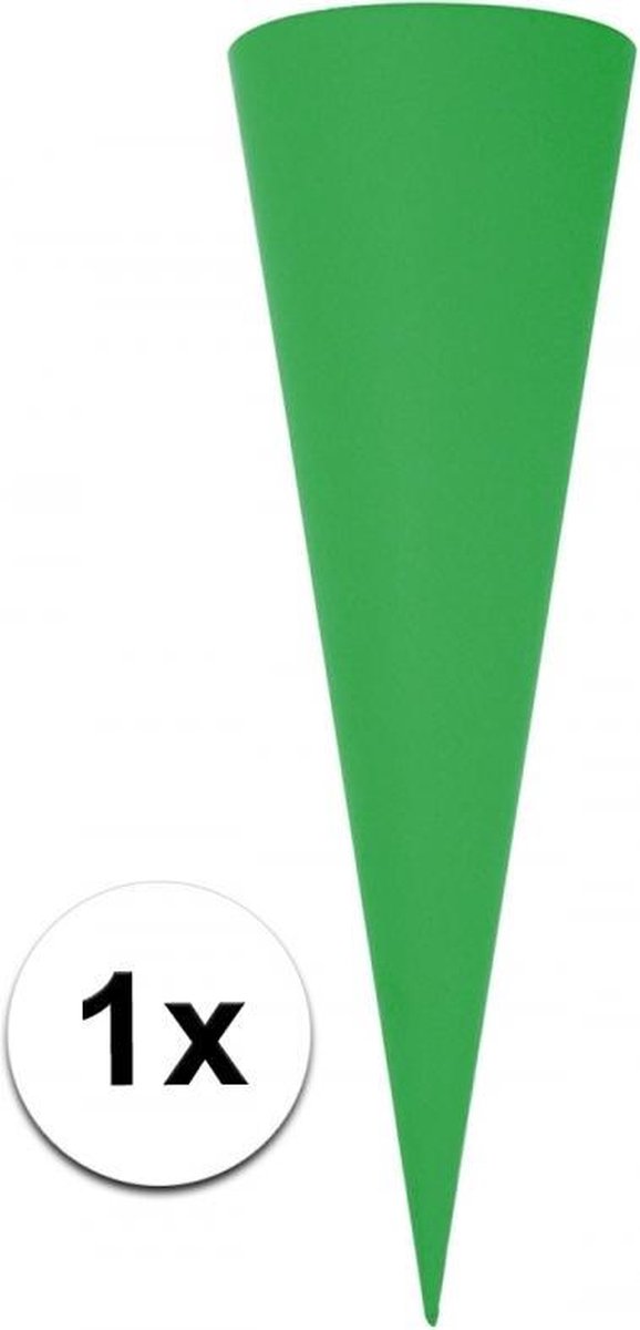 Puntvormige knutsel schoolzak groen 70cm