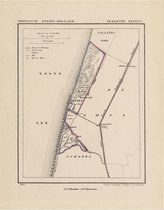 Historische kaart, plattegrond van gemeente Petten in Noord Holland uit 1867 door Kuyper van Kaartcadeau.com