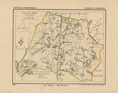 Historische kaart, plattegrond van gemeente Rijsbergen in Noord Brabant uit 1867 door Kuyper van Kaartcadeau.com